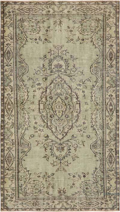 Alfombra Vintage Turca Anudada a Mano - 124 cm x 214 cm