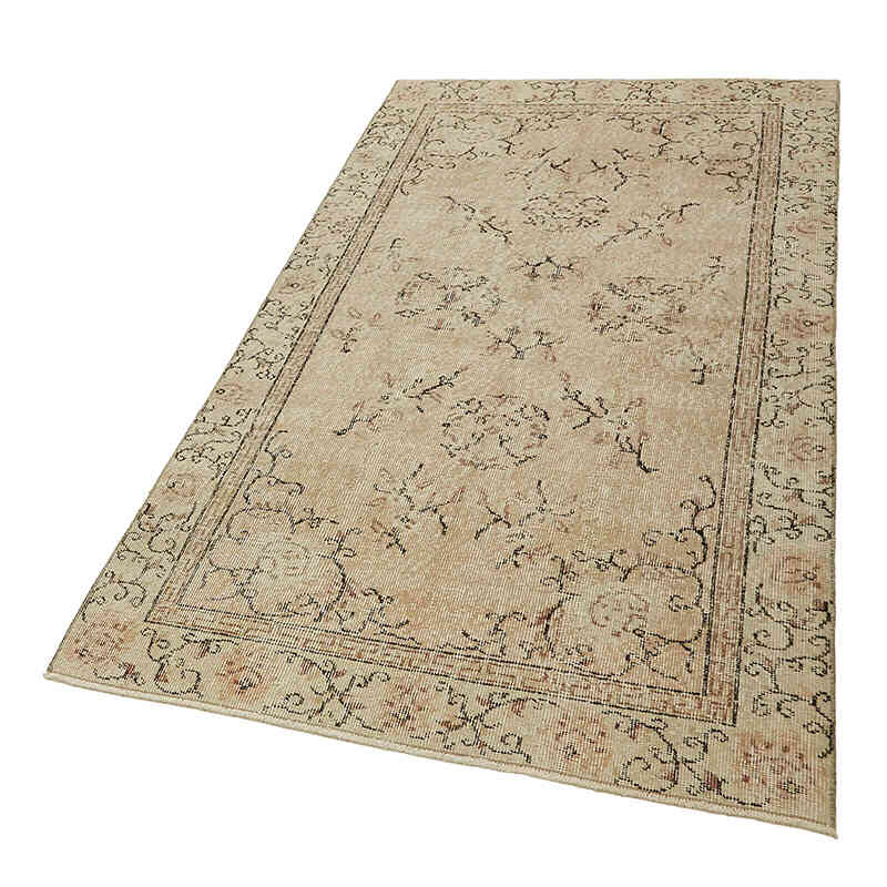 Alfombra Vintage Turca Anudada a Mano - 108 cm x 196 cm - K0082689