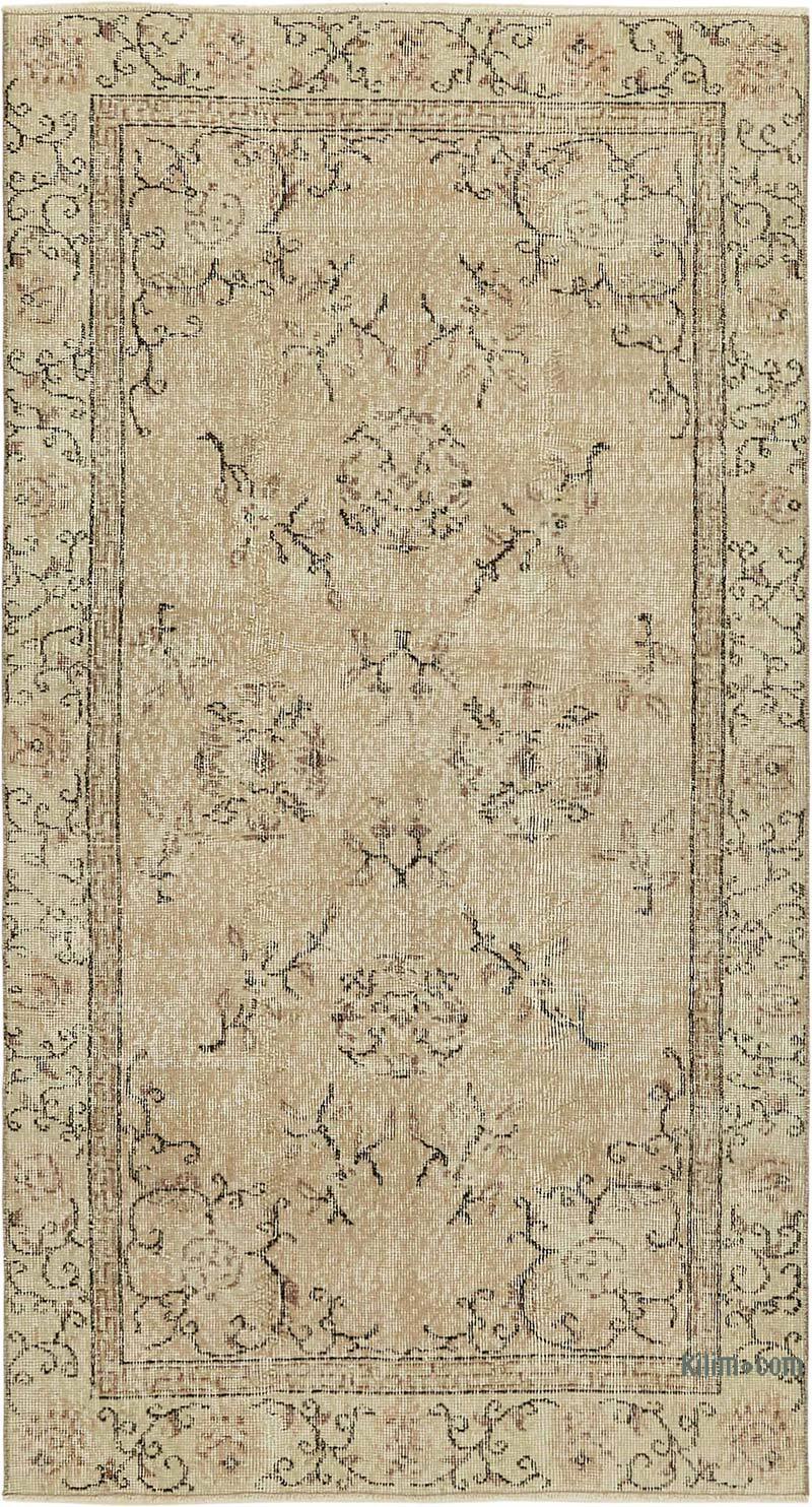 Alfombra Vintage Turca Anudada a Mano - 108 cm x 196 cm - K0082689