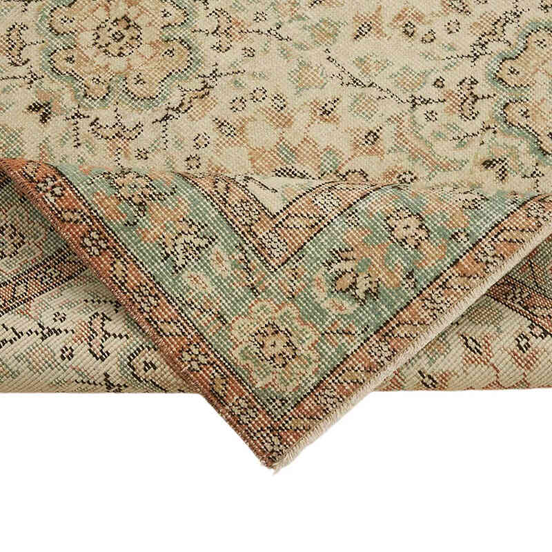 Alfombra Vintage Turca Anudada a Mano - 114 cm x 209 cm - K0082693