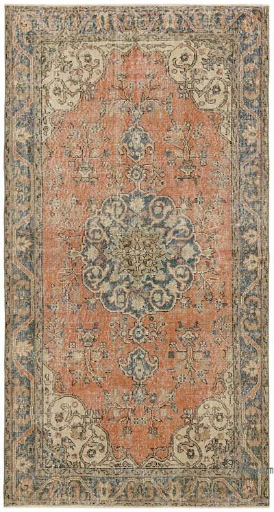Alfombra Vintage Turca Anudada a Mano - 115 cm x 213 cm