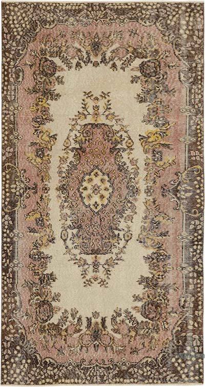 El Dokuma Vintage Halı - 113 cm x 209 cm