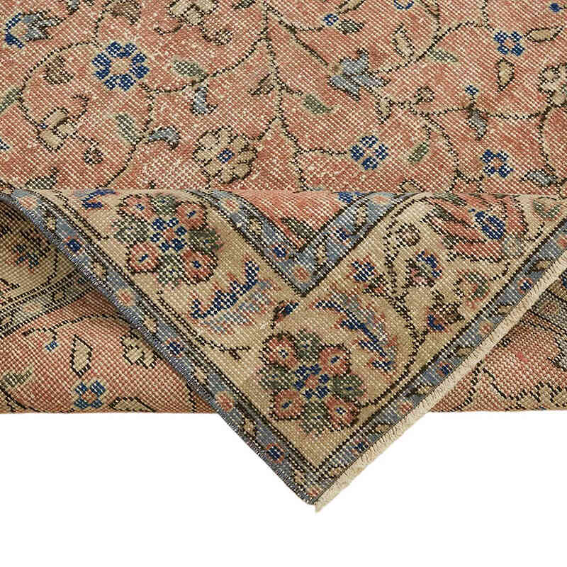 Alfombra Vintage Turca Anudada a Mano - 113 cm x 204 cm - K0082699