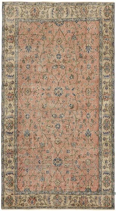 Vintage Turkish Hand-Knotted Rug - 3' 8" x 6' 8" (44" x 80")