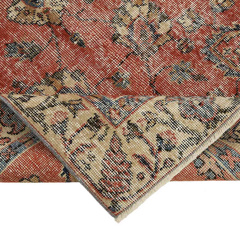 Alfombra Vintage Turca Anudada a Mano - 107 cm x 189 cm - K0082702