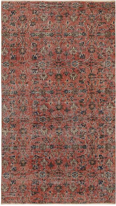 Alfombra Vintage Turca Anudada a Mano - 107 cm x 191 cm