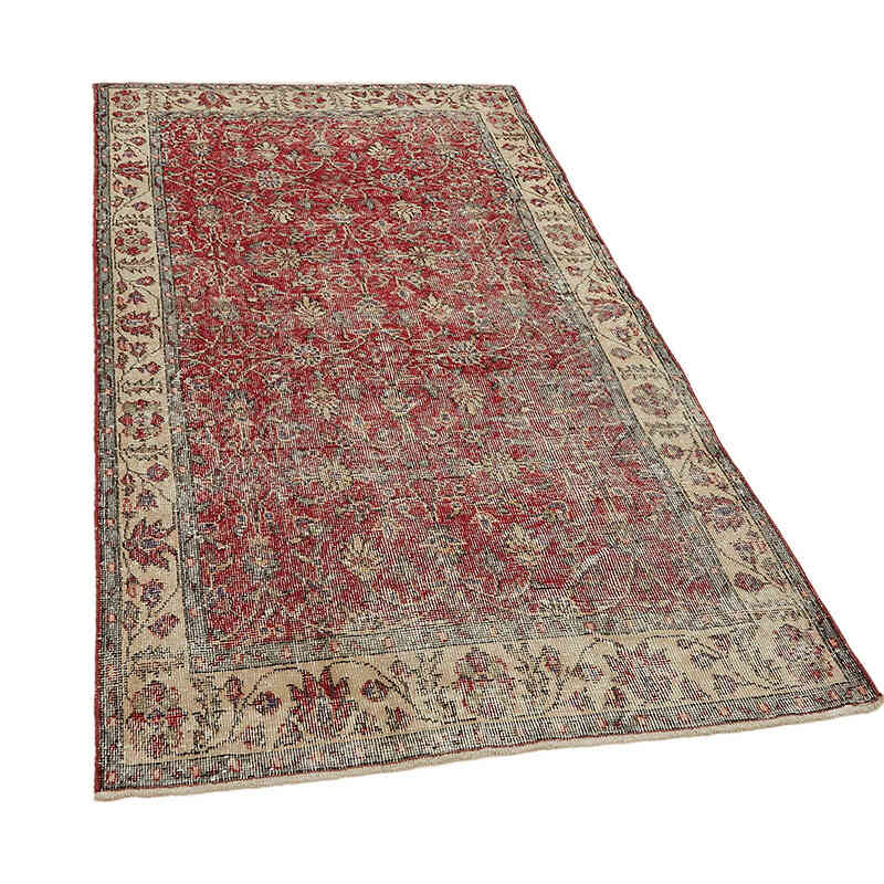 El Dokuma Vintage Halı - 116 cm x 211 cm - K0082705