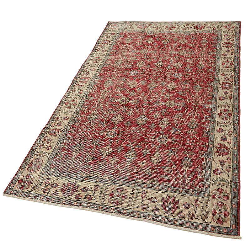 El Dokuma Vintage Halı - 116 cm x 211 cm - K0082705