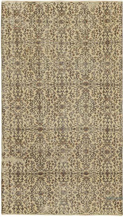 Alfombra Vintage Turca Anudada a Mano - 113 cm x 196 cm