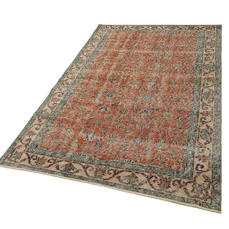 El Dokuma Vintage Halı - 124 cm x 200 cm - K0082707