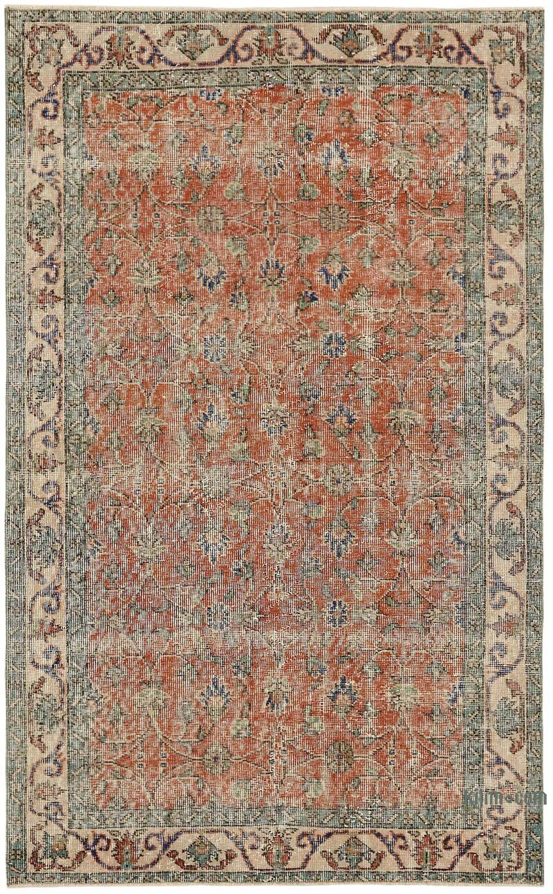 El Dokuma Vintage Halı - 124 cm x 200 cm - K0082707