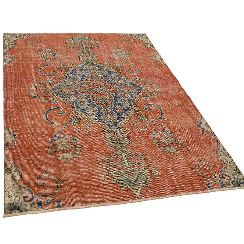 El Dokuma Vintage Halı - 131 cm x 187 cm - K0082708