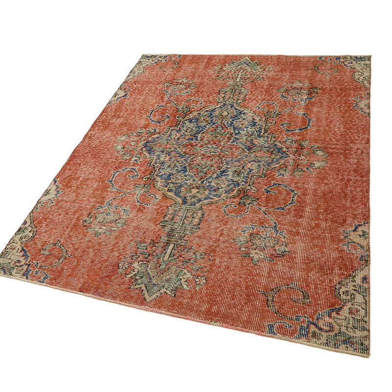 El Dokuma Vintage Halı - 131 cm x 187 cm - K0082708