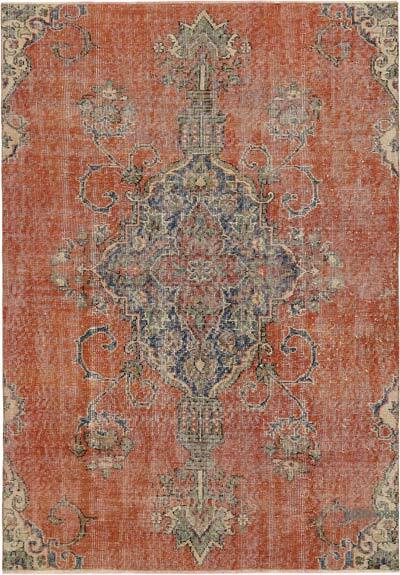 Alfombra Vintage Turca Anudada a Mano - 131 cm x 187 cm