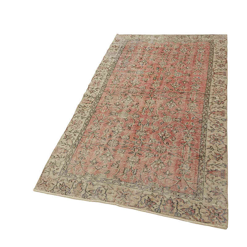 Alfombra Vintage Turca Anudada a Mano - 107 cm x 196 cm - K0082712