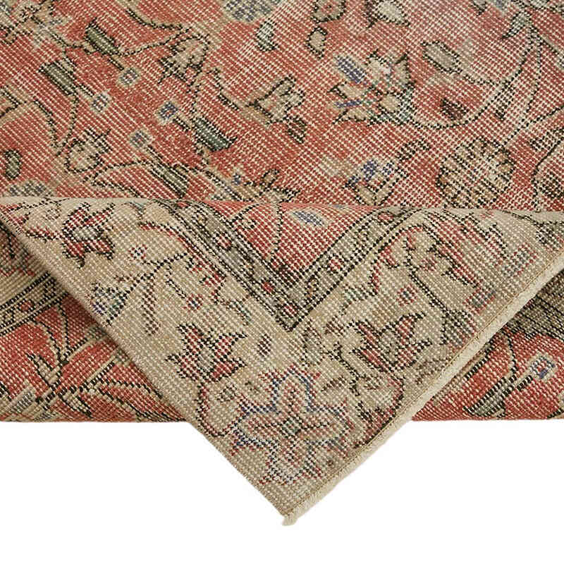 Alfombra Vintage Turca Anudada a Mano - 107 cm x 196 cm - K0082712