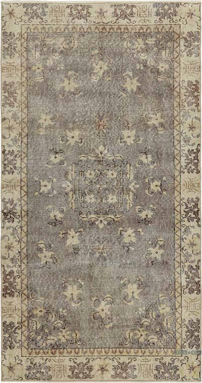 Vintage Turkish Hand-Knotted Rug - 3' 7" x 6' 7" (43" x 79")