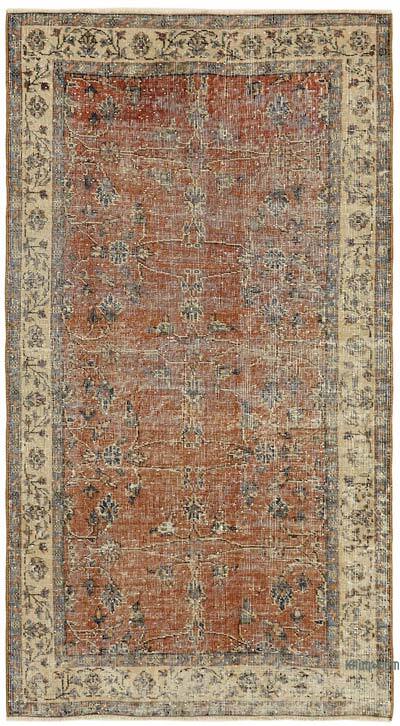 El Dokuma Vintage Halı - 110 cm x 197 cm