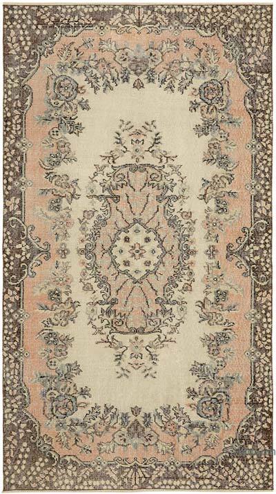 Alfombra Vintage Turca Anudada a Mano - 119 cm x 212 cm