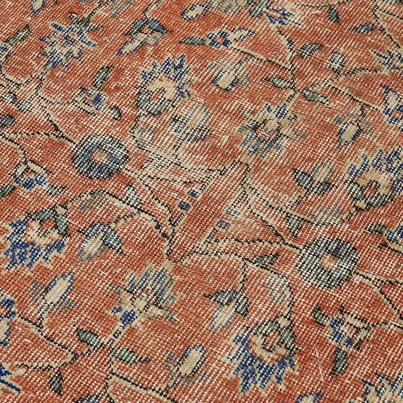 Alfombra Vintage Turca Anudada a Mano - 113 cm x 205 cm - K0082721