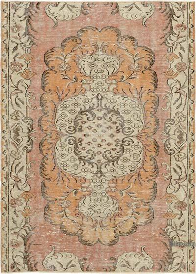 Vintage Turkish Hand-Knotted Rug - 4' 8" x 6' 6" (56" x 78")