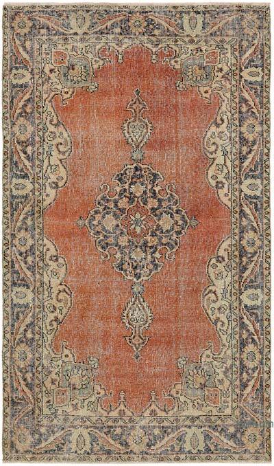Alfombra Vintage Turca Anudada a Mano - 117 cm x 196 cm