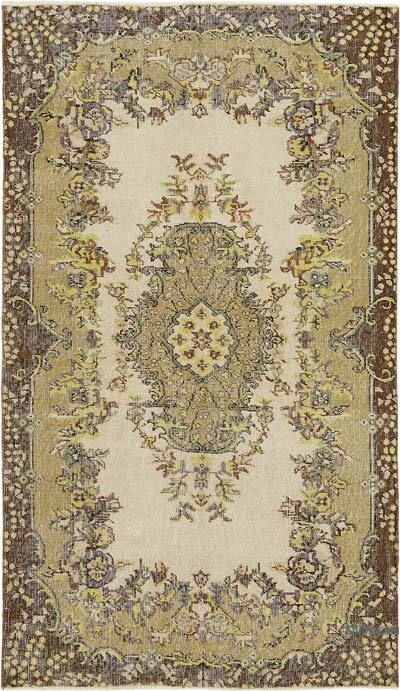 El Dokuma Vintage Halı - 118 cm x 201 cm