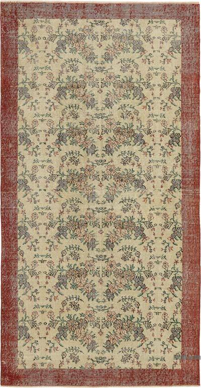 El Dokuma Vintage Halı - 111 cm x 217 cm