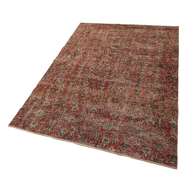 Vintage Turkish Hand-Knotted Rug - 4' 3" x 6' 6" (51" x 78") - K0082732