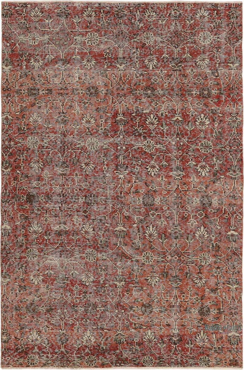 Vintage Turkish Hand-Knotted Rug - 4' 3" x 6' 6" (51" x 78") - K0082732