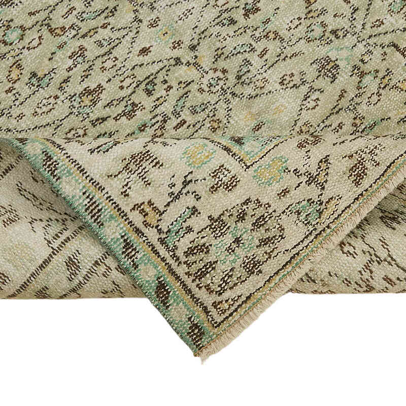 Alfombra Vintage Turca Anudada a Mano - 111 cm x 212 cm - K0082733