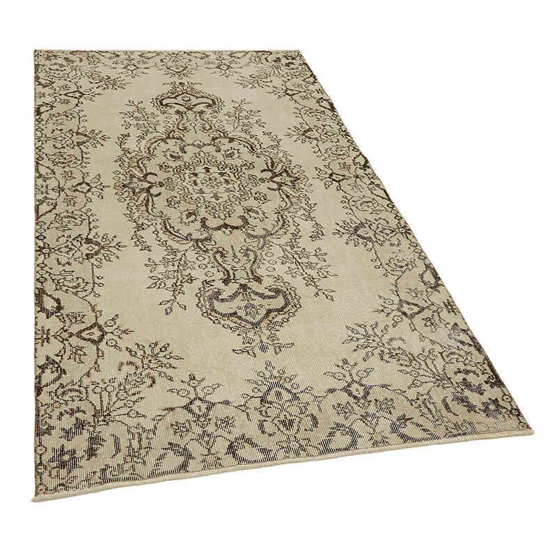 Alfombra Vintage Turca Anudada a Mano - 114 cm x 209 cm - K0082735