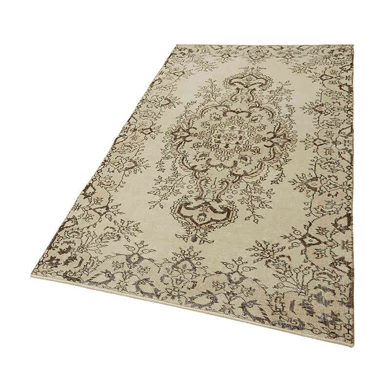 Alfombra Vintage Turca Anudada a Mano - 114 cm x 209 cm - K0082735