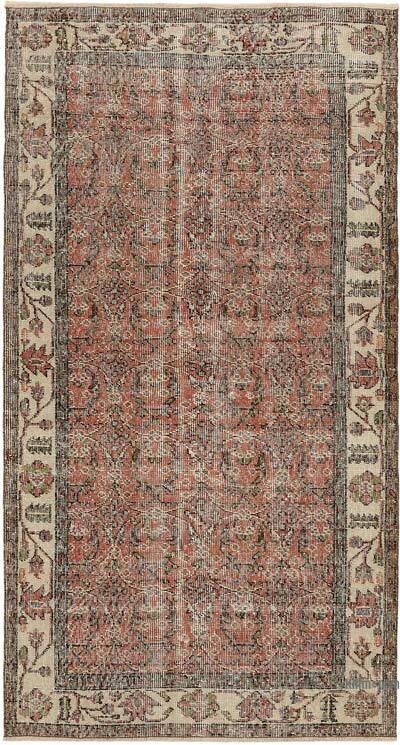 El Dokuma Vintage Halı - 108 cm x 198 cm