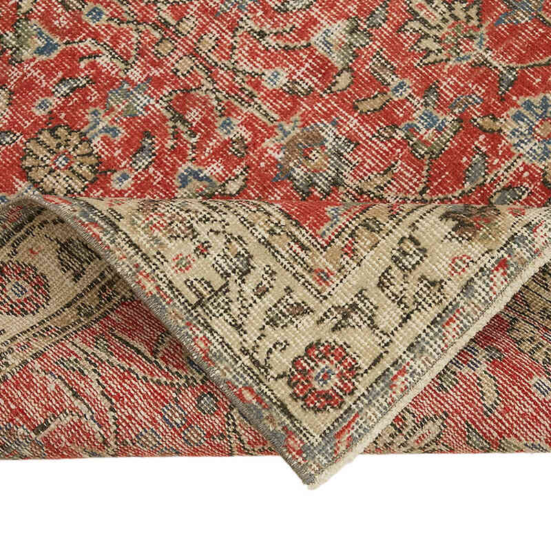 Alfombra Vintage Turca Anudada a Mano - 110 cm x 202 cm - K0082737