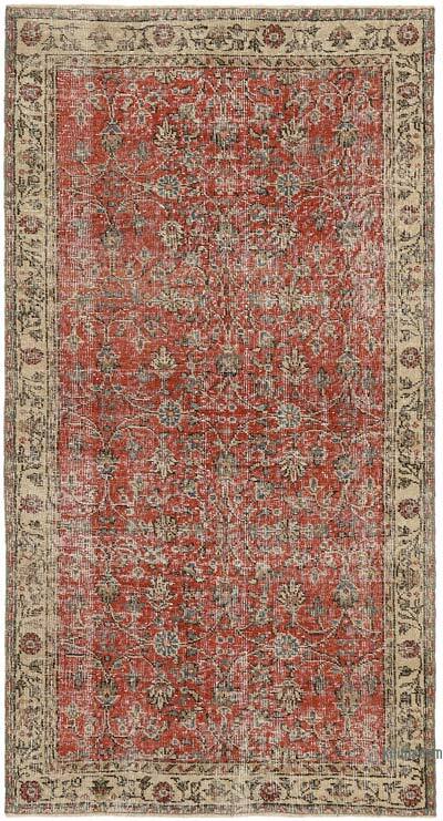 Vintage Turkish Hand-Knotted Rug - 3' 7" x 6' 8" (43" x 80")