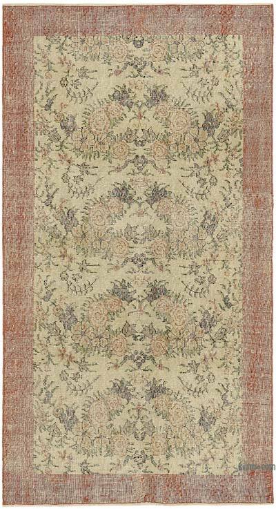 Vintage Turkish Hand-Knotted Rug - 3' 7" x 6' 7" (43" x 79")
