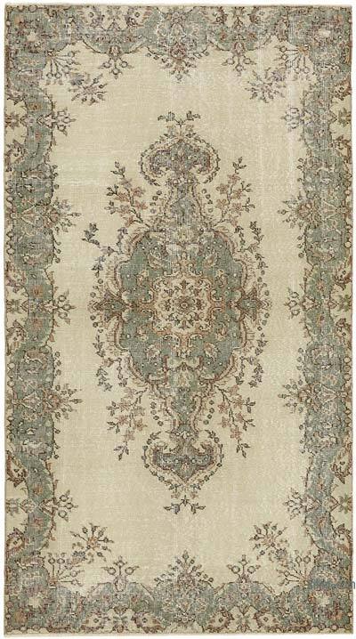Alfombra Vintage Turca Anudada a Mano - 115 cm x 207 cm