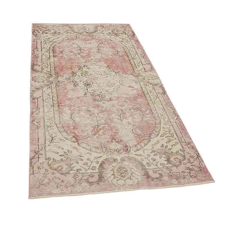 Alfombra Vintage Turca Anudada a Mano - 106 cm x 201 cm - K0082743