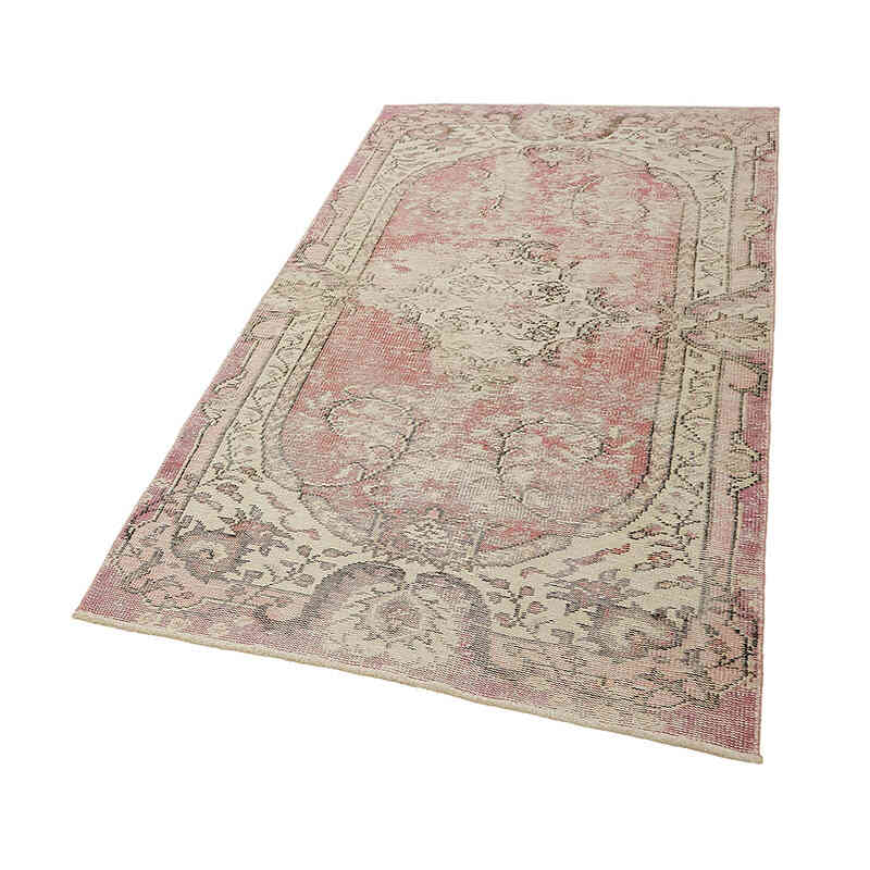 Alfombra Vintage Turca Anudada a Mano - 106 cm x 201 cm - K0082743