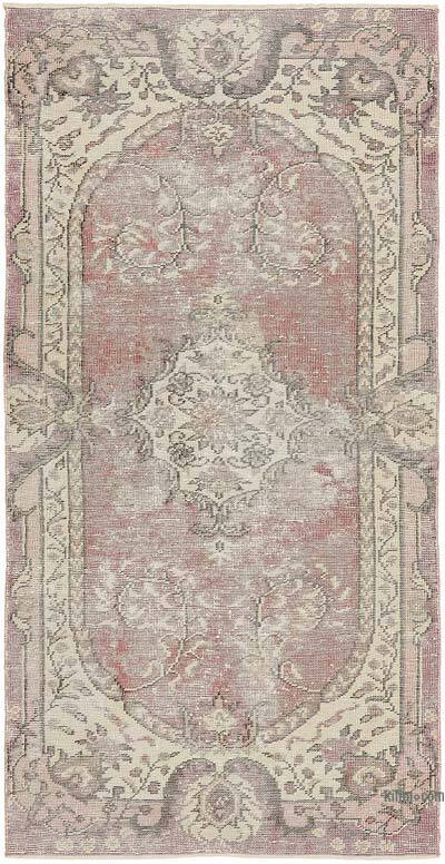 Alfombra Vintage Turca Anudada a Mano - 106 cm x 201 cm