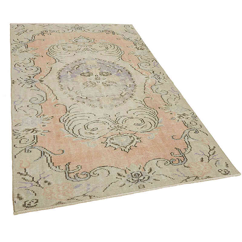 El Dokuma Vintage Halı - 132 cm x 219 cm - K0082745