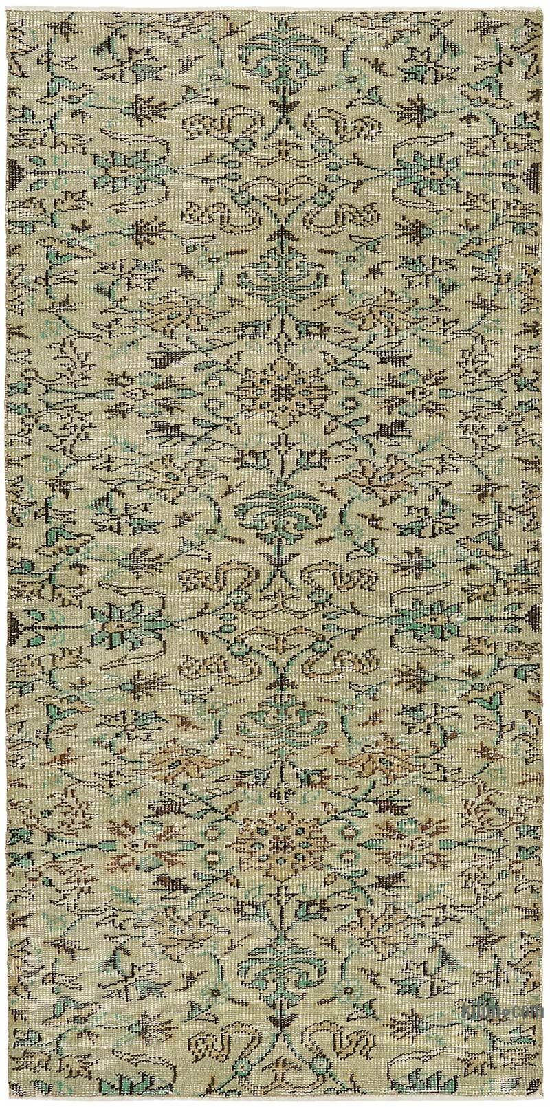 El Dokuma Vintage Halı - 100 cm x 200 cm - K0082746