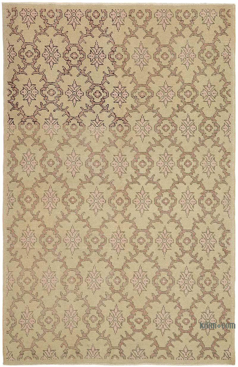 Vintage Turkish Hand-Knotted Rug - 4' 7" x 7'  (55" x 84") - K0082747