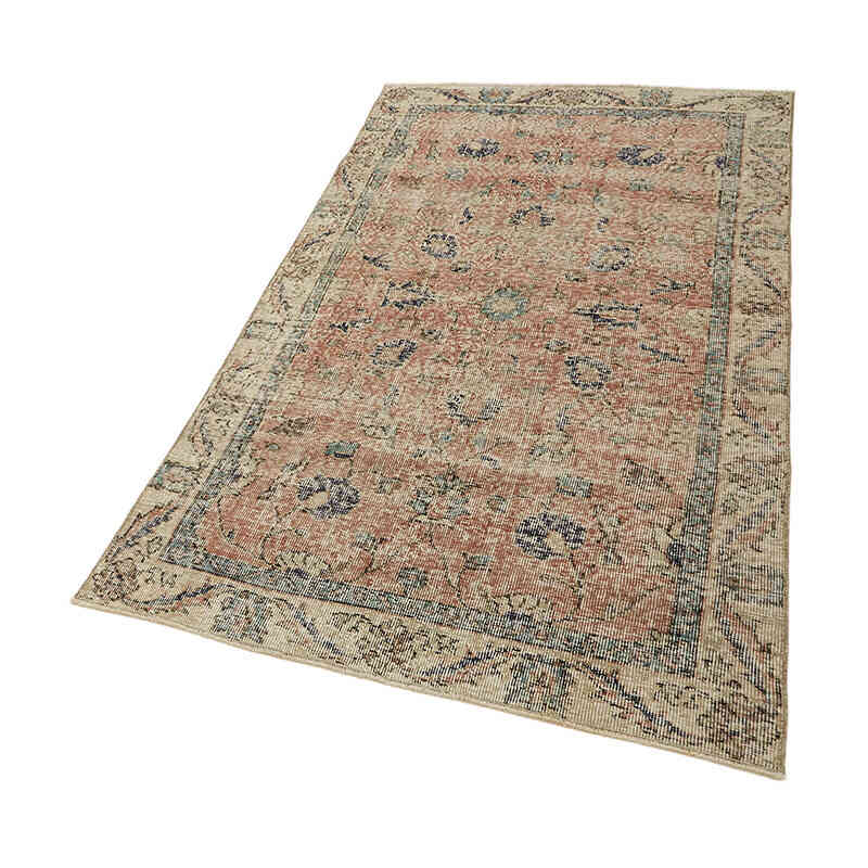 Alfombra Vintage Turca Anudada a Mano - 109 cm x 191 cm - K0082748