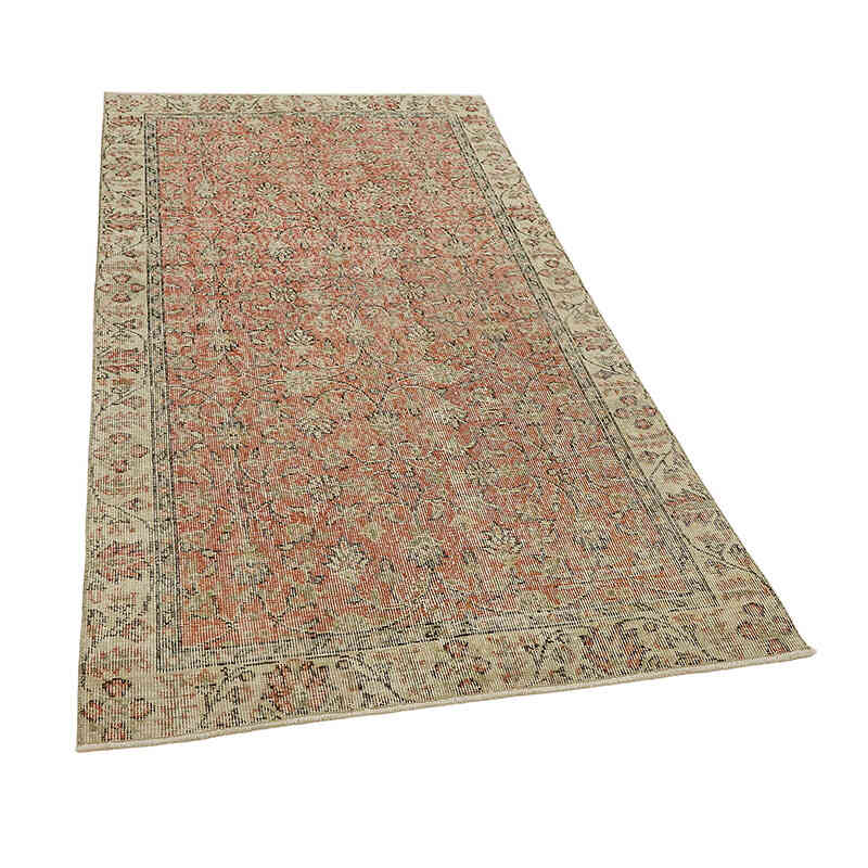 El Dokuma Vintage Halı - 105 cm x 198 cm - K0082749