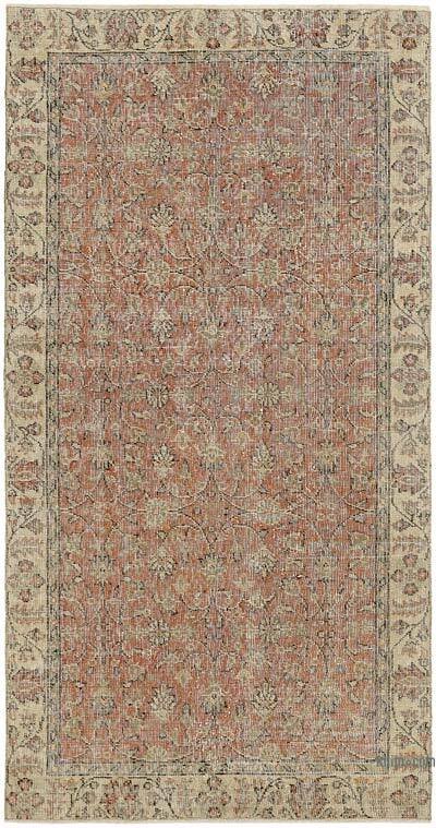 El Dokuma Vintage Halı - 105 cm x 198 cm
