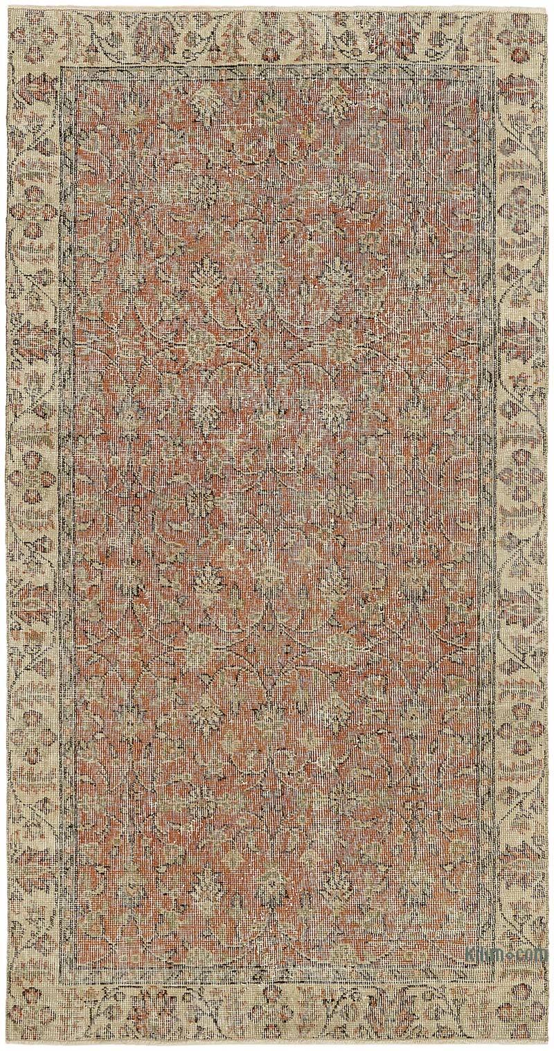 El Dokuma Vintage Halı - 105 cm x 198 cm - K0082749