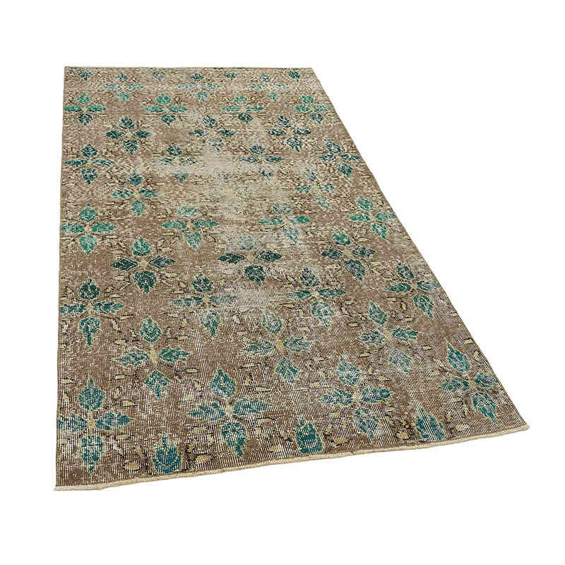 El Dokuma Vintage Halı - 107 cm x 201 cm - K0082752