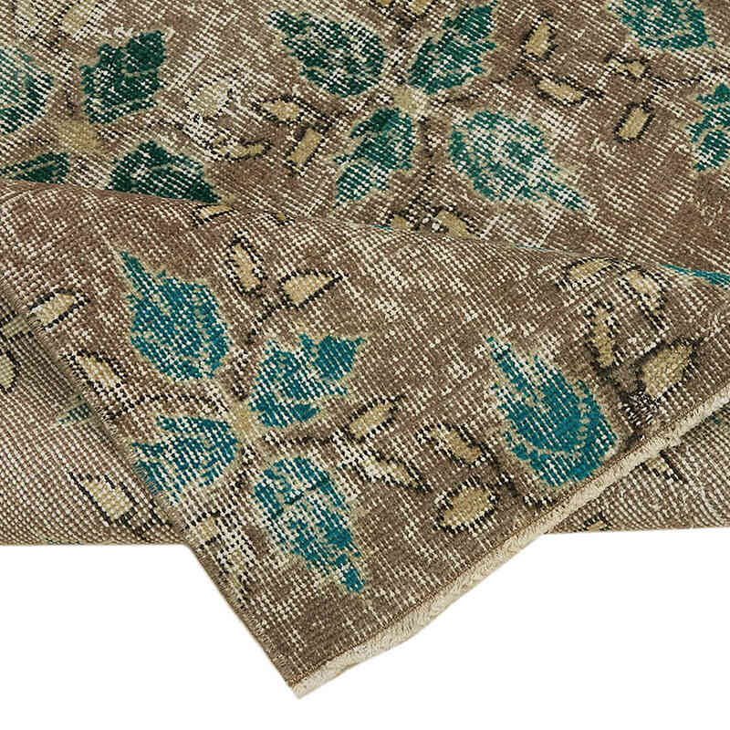 El Dokuma Vintage Halı - 107 cm x 201 cm - K0082752